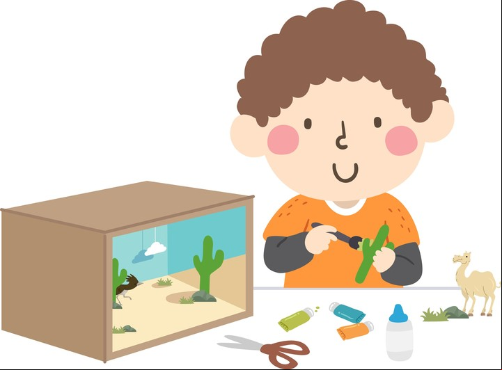 El diorama es un modelo tridimensional de un paisaje con figuras miniatura.
Foto: Shutterstock.