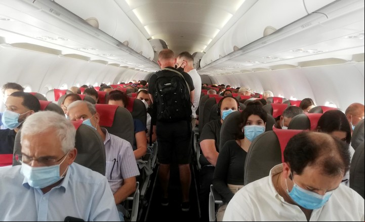 A punto de despegar en el aeropuerto Adolfo Suárez-Barajas en Madrid. Foto EFE/Lourdes Velasco.