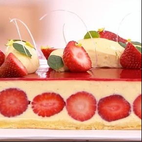 Torta fraisier ganadora de Bake Off