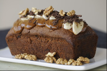 Receta de Budín de banana split