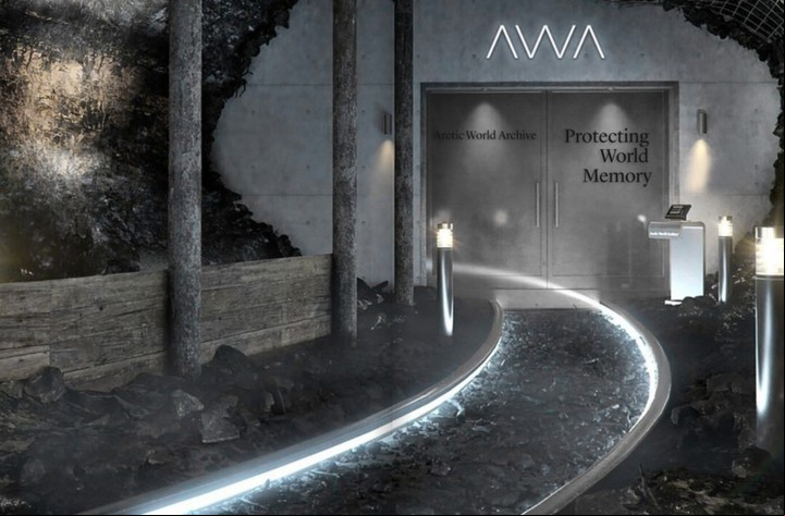 La bóveda en Noruega. Allí, los archivos pueden conservarse más de 1.000 años (GitHub).
