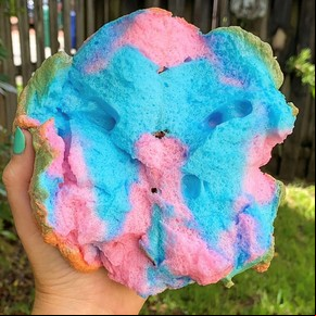 Pan nube de colores