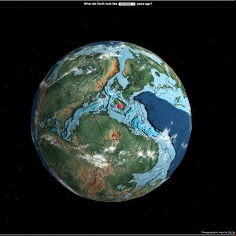 Un mapa interactivo te muestra dónde estaba tu pueblo hace millones de años y qué dinosaurios lo habitaban