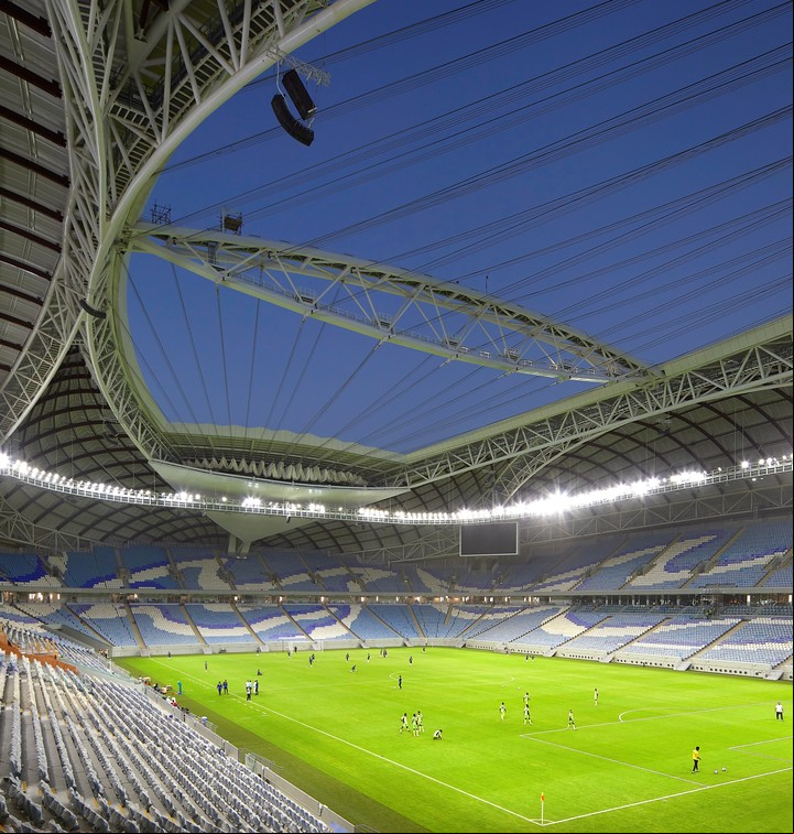 Al Janoub Stadium fue inaugurado el año pasado para la final de la Copa Amir siguiendo la visión de la gran arquitecta Zaha Hadid. (fotos: Hufton+Crow)
