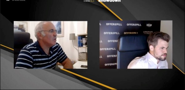 Garry Kasparov y Magnus Carlsen hicieron tablas tras 16 años y el ajedrez vibró con sus cracks mundiales