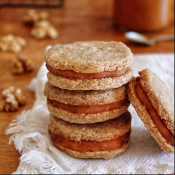 Alfajores de nuez sin TACC