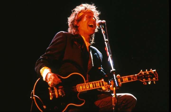 Keith Richards durante aquella mítica gira solista.