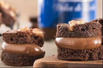 Receta de Mini alfajores de brownie
