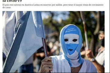 La dura crítica del diario El País por el manejo del coronavirus en Argentina: "Pasó de ejemplo regional a estar acorralada"