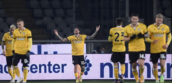 Con los goles de Pussetto y De Paul, Udinese ganó y sigue en alza en la Serie A
