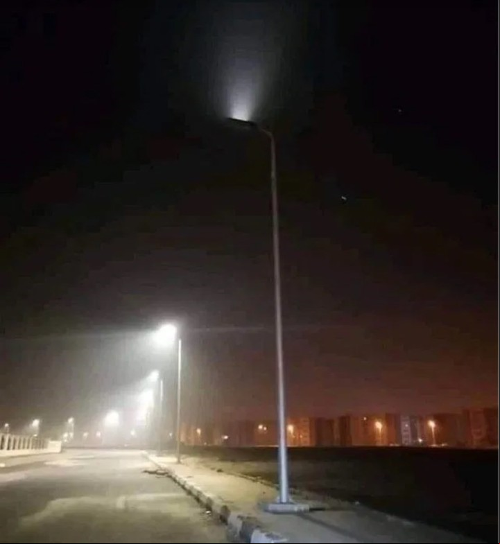 Es una zona donde llueven vacas y los conductores deben verlas volando.