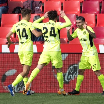 Liga de España: un gol de Ángel Correa consolidó a Atlético de Madrid en la punta