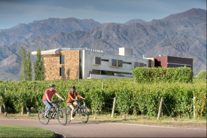 Paseos en bicicleta en Casa de Uco, Mendozza. Foto: Casa de Uco