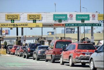 Desde el jueves, tres peajes de  a la Ciudad aumentan más de 26%