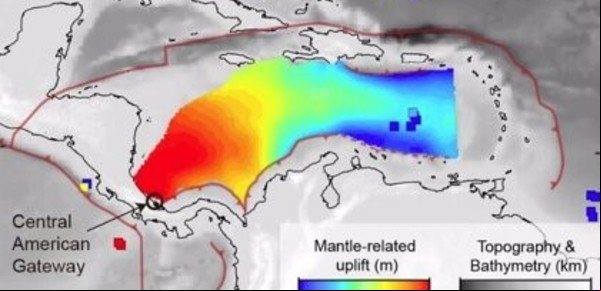 Revelan que un río de rocas que circula bajo el Caribe "sostendría" a Centroamérica