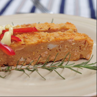 Pastel de salmón y merluza