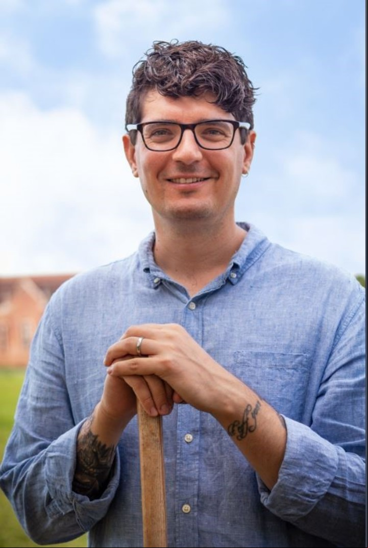 Travis Parno, jefe del equipo de arqueólogos que hizo el hallazgo.