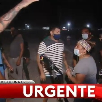 Tensión en Neuquén: insultos entre camioneros y trabajadores de la salud en un piquete que cumple una semana