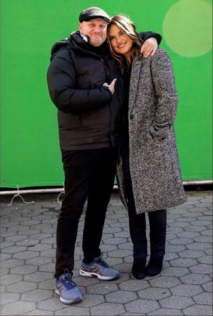 Con Mariska Hargitay, que estuvo en todos los 494 capítulos de la serie. Foto Heidi Gutman/ Universal TV