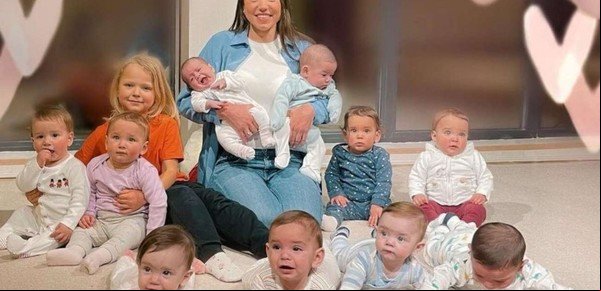 Una mujer de 23 años ya tiene 11 bebés y quiere muchos más