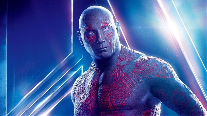 Como Drax actuó en dos películas de "Avengers" y en otras dos de "Guardianes de la galaxia". Y se despide... Foto Marvel