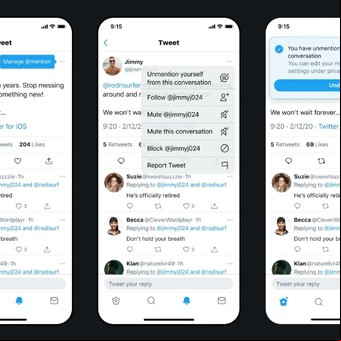 Twitter aprobó la opción de desetiquetarse de los tuits en que los s estén mencionados