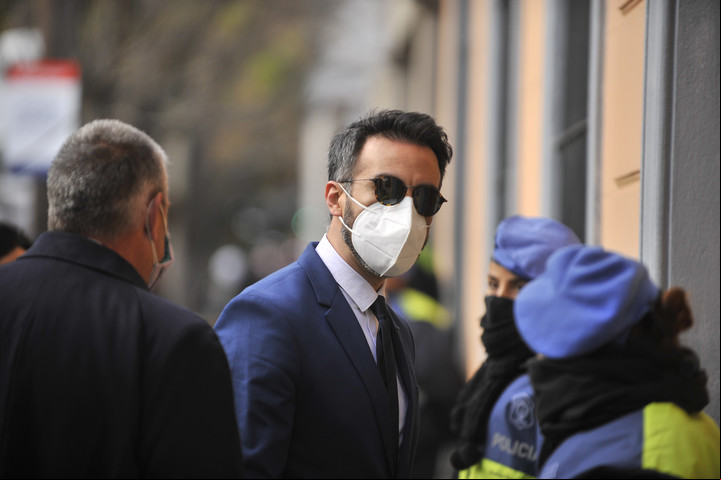 Leopoldo Luquen, en la fiscalía de San Isidro. Foto Maxi Failla.