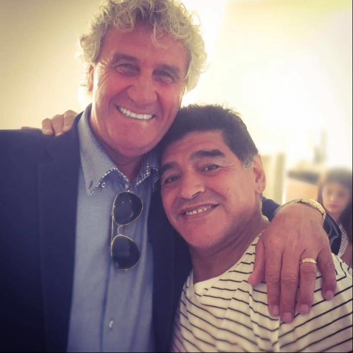 Pfaff y Diego se enfrentaron en dos mundiales. Foto: Instagram Jean Marie Pfaff