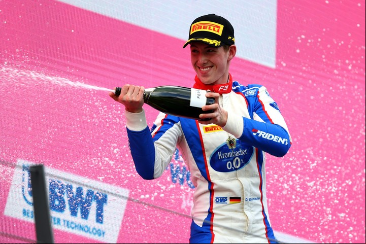 Esta es la tercera temporada del hijo de Ralf Schumacher en la Fórmula 3. Foto: Twitter @FIAFormula3