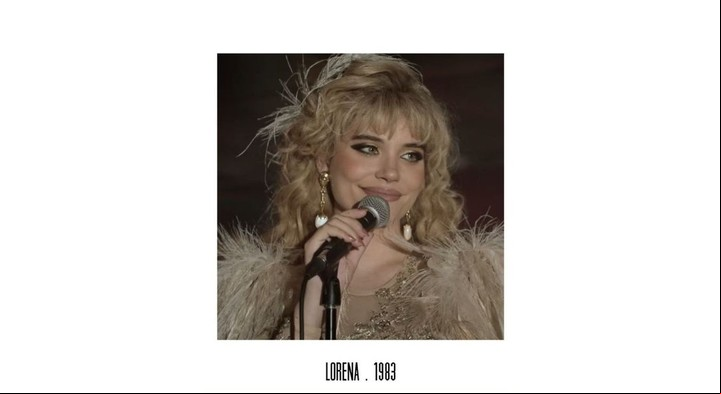 Lucía Galán es "Lorena Gaumont" en la serie de Diego Maradona. Foto: Amazon Prime Video.