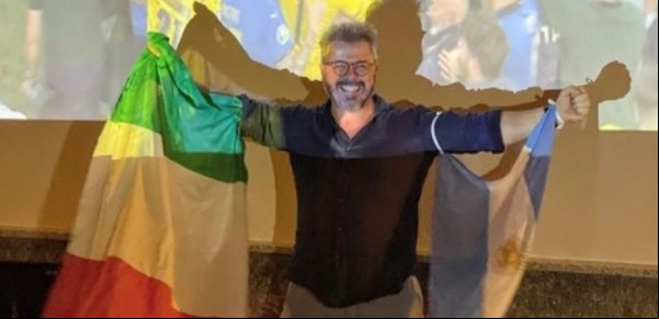 Donato de Santis, súper feliz por los triunfos de Italia y Argentina