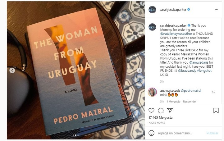 La uruguaya en inglés. El posteo de Sarah Jessica Parker