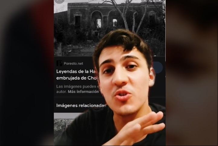 Hacienda embrujada. La leyenda en la zona. Foto: captura/@marcellogonz98.