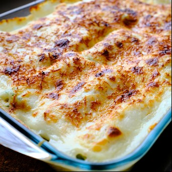 Canelones de ricota y jamón