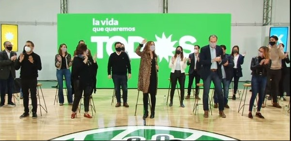 De campaña electoral, Diego Santilli y Victoria Tolosa Paz coincidieron en Bahía Blanca