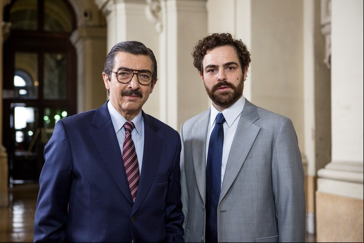 Ricardo Darín y Peter Lanzani, en los papeles de los fiscales Julio Strassera y Luis Moreno Ocampo.