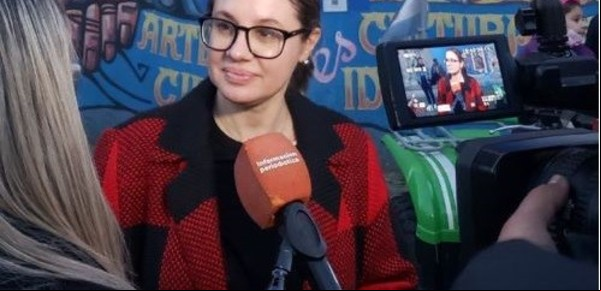 PASO 2021: Gisela Marziotta participó de la inauguración de un homenaje a Diego Maradona