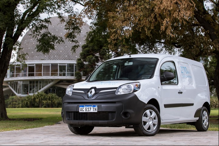 Renault Kangoo Z.E., el utilitario eléctrico que se vende en la Argentina.