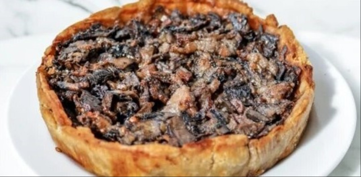 Receta de Tarta de portobellos y panceta