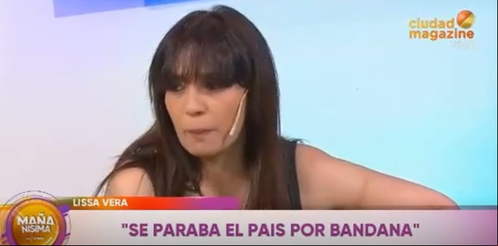 Lissa Vera, de Bandana, grupo que nació de Popstars y se convirtió en un éxito inmediato. Captura TV.