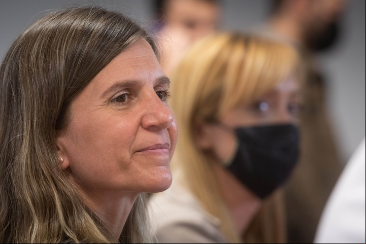 Fernanda Raverta, la titular de ANSES que milita en La Cámpora y quiere ser intendenta con la venia de Axel Kicillof.