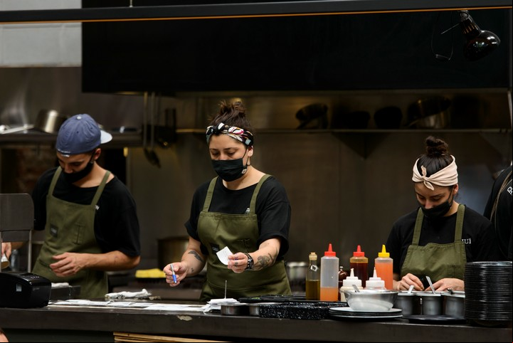La cocina a la vista de Chuí. Foto: Andres D´Elia