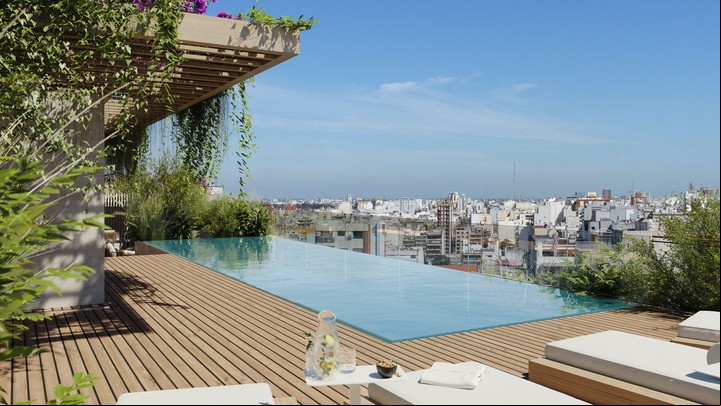 El proyecto tendrá jardines con piscina, Gym, Coworking, Spa, Solarium y parrillas.