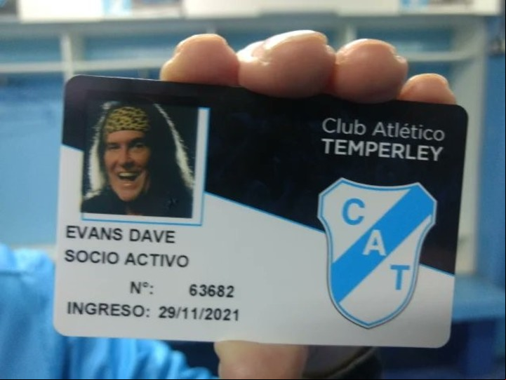 Dave Evans en el Beranger. Foto: Prensa Temperley.