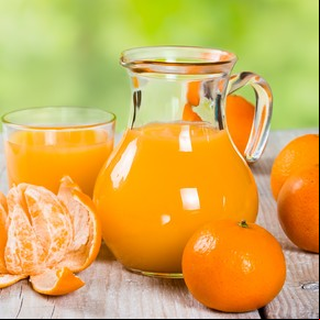 Agua saborizada de mandarina