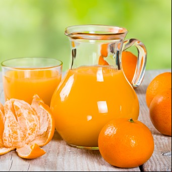 Agua saborizada de mandarina
