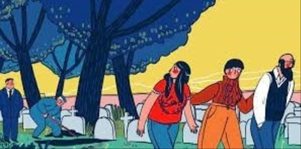 Uno de los cuadros de "Naftalina", de Sole Otero.