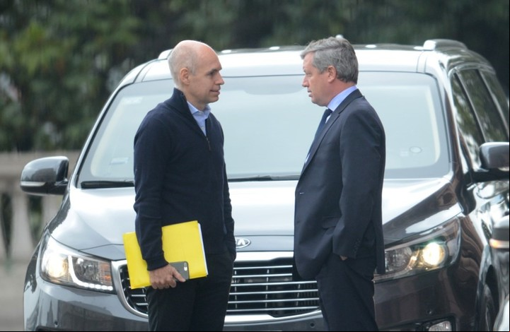 Horacio Rodríguez Larreta y Emilio Monzó.