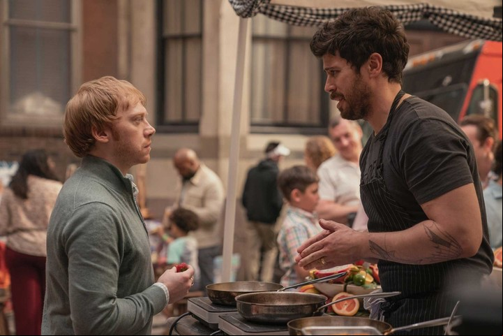 Rupert Grint (Julian Pearce) y Toby Kebbell (Sean Turner), dos de los protagonistas de esta historia de suspenso.
