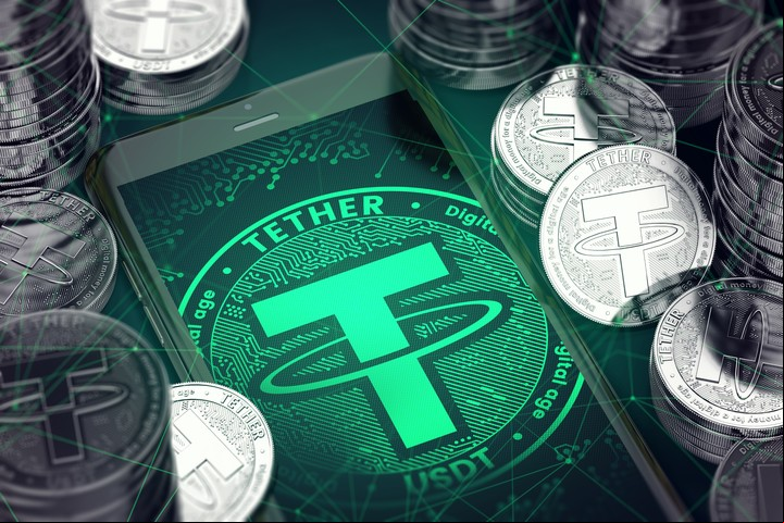 Tether (USDT), uno de los criptodólares más usados. Foto: Shutterstock.